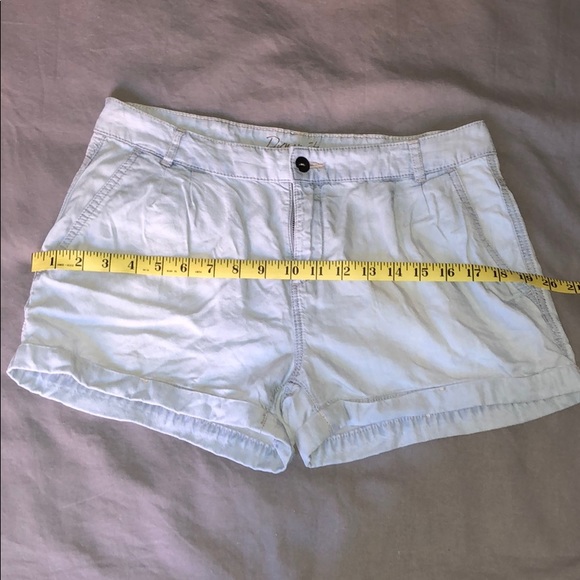 DYNAMITE💙LINEN-LIKE BABY BLUE SHORTS - Picture 6 of 7